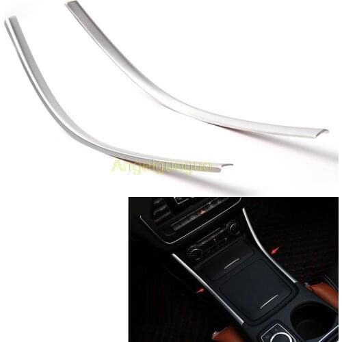 Stainless steel Car Center Console side Trims frame For Mercedes Benz A GLA CLA class GLA180 GLA200 GLA260 CLA200 CLA220 GLA260