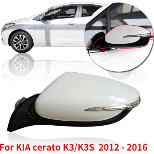 CAPQX Auto outer Rearview Mirror assembly For KIA cerato K3/K3S GL GLS DLX P style 2012 2013 2014 2015 2016 3/5/6/7/8 wires