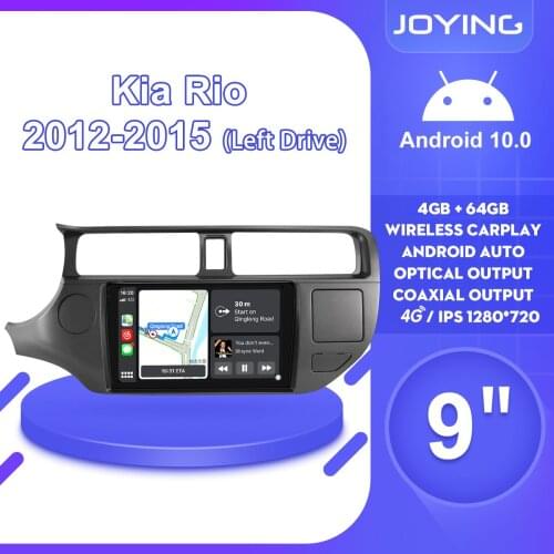 Autoradio 1 Din Android 10 Car Radio Stereo Multimedia Player Head Unit For Kia Rio 2012 2015 Left Drive Rear View Camera DVR