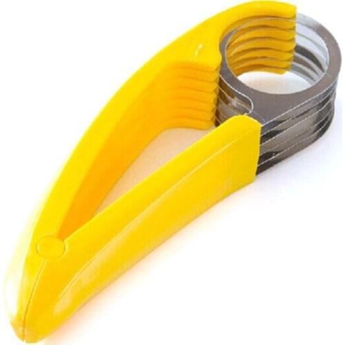 Home Kitchen Tool Peeler Salad Slice Stainless Steel Banana Cutter Chopper Fruit Cutter Cucumber Knife