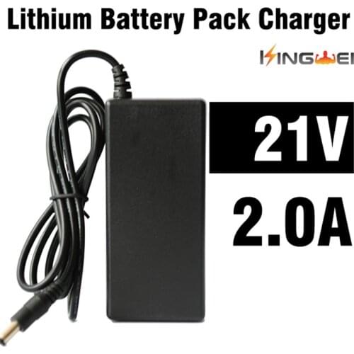 KingWei 1Pcs Fast Charging Powered Unicycle Charger Li ion Lithium Battery Packs AC 21V 2A With 5.5mm US EU UK Plug Cable