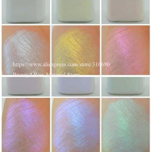6colors Magic Aurora Resin Mica Pearlescent Pigments Colorants Resin Jewelry Making Nail Art 600um -Pack in Bag