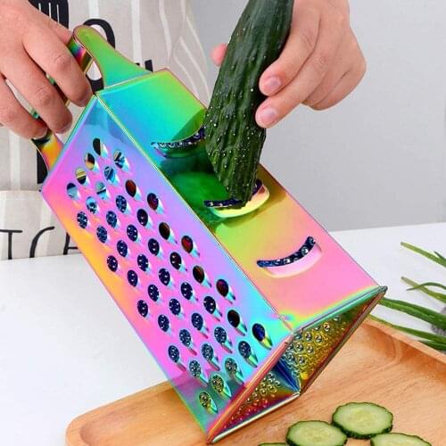 Square Grater Mallony Manual Vegetable Spiral Slicer Chopper Cheese Grater Multi-functional Vegetable Cutter Potato Slicer