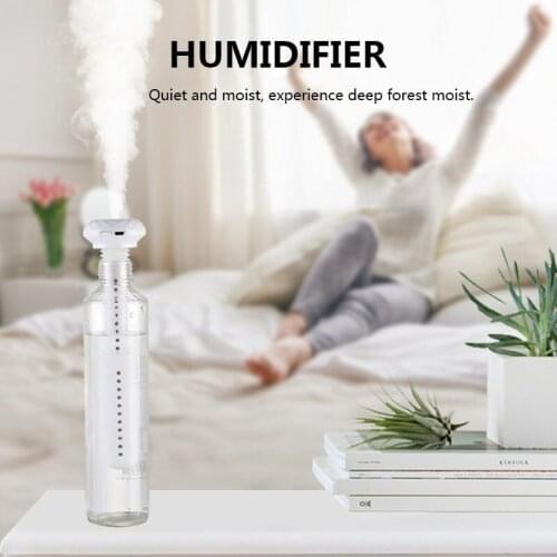 Lightweight USB Portable Air Humidifier Diamond Bottle Aroma Diffuser Mist Maker for Home Office Humidification Detachable