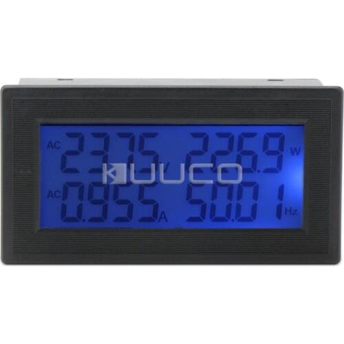 Digital Meter AC 60.00~500.00V/20A LCD Multifunction Panel Meter AC 110V 220V 380V Multimeter/Monitor/Tester 6 in 1