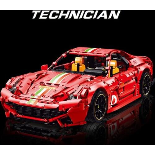 18K K100 High-Tech The New Super Car 3571PCS Sports Car Model Childrens Small Particles Assembled Toy