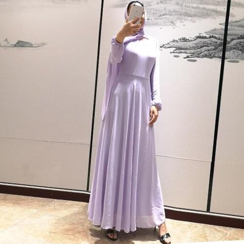 New design fresh beautiful islamic dress muslim women long abaya dress 13 colors lady muslin dress