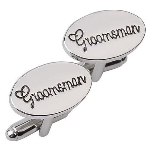 One pair popular alloy alphabet word French style mens shirt cufflinks xyc157