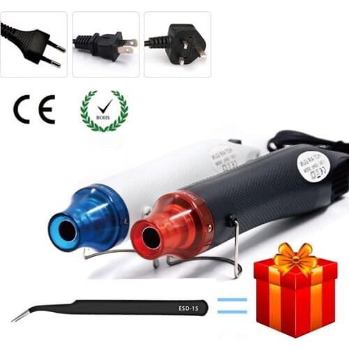 New DIY Hot Air Gun Power Phone Repair Tool Hair Dryer Soldering Supporting Seat Shrink Plastic Air Heat Gun With US/EU/UK Plug