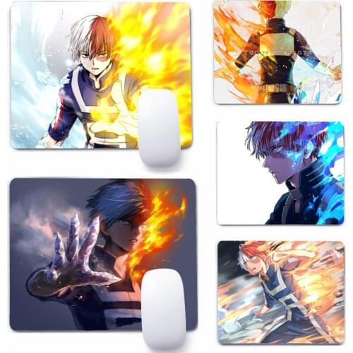 Shoto Todoroki My Hero Academia 22x18cm Mouse Pad Computer Small Mouse Non-slip Pad Desktop Keyboard Pad Office Mouse Mat