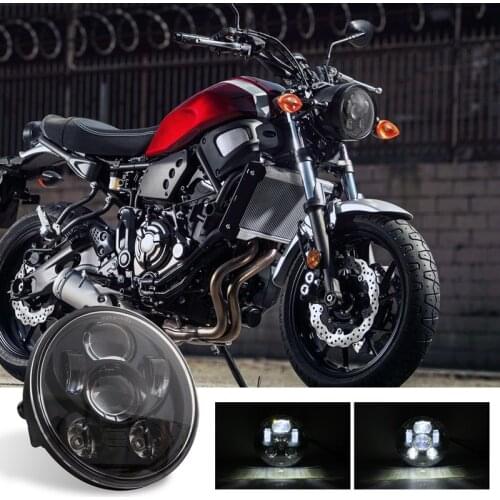 Universal 5 3/4 inch 5.75" Round LED Car Motorcycle Headlight H4 Halo Angel Eye white DRL Hi-Lo For Harley Honda