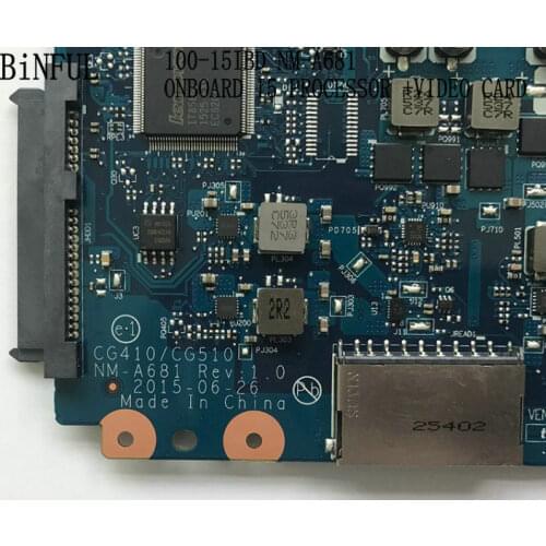 BRAND NEW, CG410 / CG510 NM-A681 FOR LENOVO 100-15IBD LAPTOP MOTHERBOARD ,I5-5200U. GT920M (new item)
