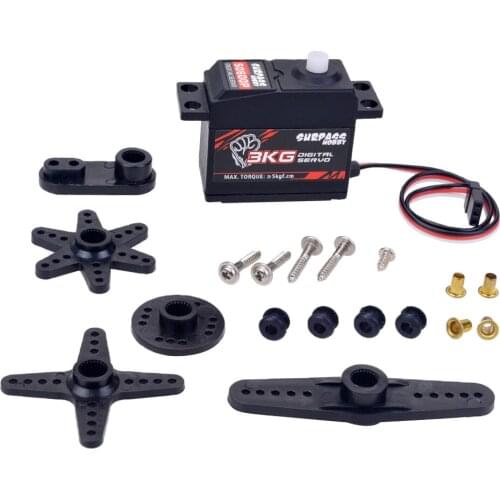 Waterproof 3kg Digital Servo Motor for 1:12 RC Buggy Crawler Boat Plane
