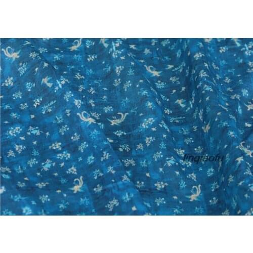 High-grade clothing linen fabric High fashion clear print linen