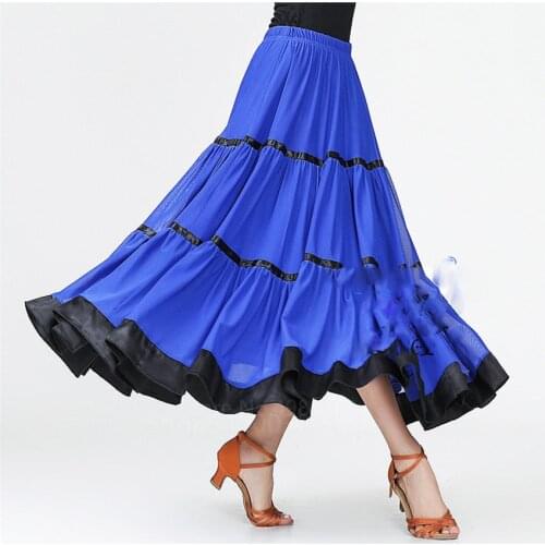 Gypsy Woman Spanish Flamenco Skirt Big Swing Carnival Party Stage Performance Ballroom Belly Dance Costumes Elegant Dress