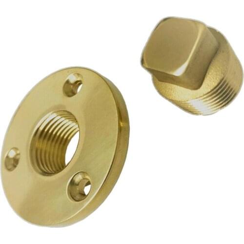 Brass Garboard Drain Plug with O-Ring Boat / Marine 1/2