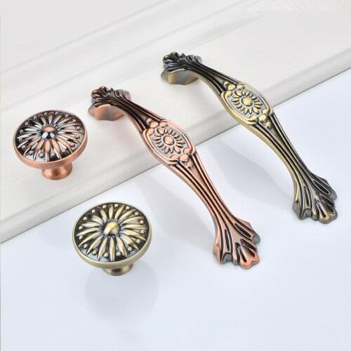 Classic Retro 10PCS European Kitchen Cabinet Door Handles Cupboard Wardrobe Dresser Drawer TV Cabinet Pulls Handles & Knobs