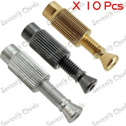 10 Pcs Tremolo Bridge elevating Adjustment Studs & Anchors/screws for Electric Guitar Chrome Black Gold for Choose