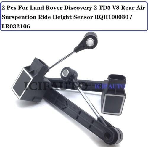 2 Pcs For Land Rover Discovery 2 TD5 V8 Rear Air Surspention Ride Height Sensor RQH100030 / LR032106