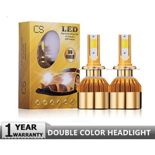 2Pcs Dual Auto Headlights H1 H3 H4 H7 H8 H9 H11 9005 9006 3000K 4300K 6000K Car LED Headlight Auto Bulbs 2 color