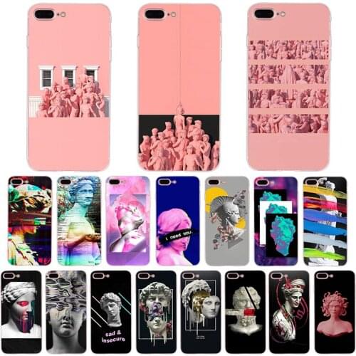 HOUSTMUST Alternative David art statue Soft Phone Cover case for Apple iPhone 8 7 6 6S Plus X XS MAX 5 5S SE XR 10 shell Coque