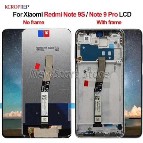 For Xiaomi Redmi Note 9S Note 9 Pro LCD Display Touch Screen Digitizer Assembly For Redmi Note 9S Note 9 Pro lcd Replacement