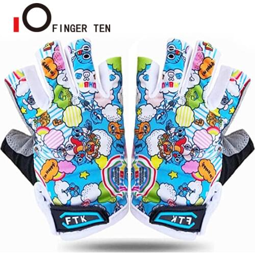 Half Finger Kids Cycling Gloves Breathable Anti Slip Shockproof Bicycle Bike MTB Road Gel Padded Sports Glove Drop Shipping