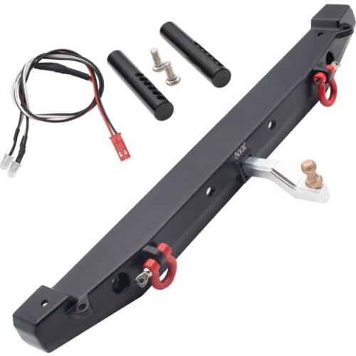 Full metal rear bumper with LED lights for 1:10 Axial scx10II 90046