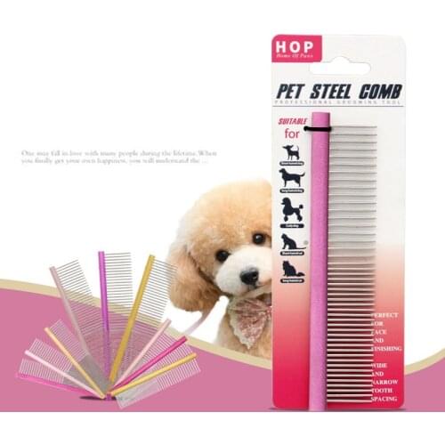 Pet Comb Dog Remove Hair Brush Stainless Steel Grooming Tool Dogs Flea Brushes Puppy Fur Cleaning Cat Accessories Pets Products
