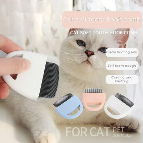 Pet Cat Dog Massage Combs Grooming ABS Hair Brush Pet Shell Needle Comb Loose Hair Removal Comb Pet Cleaning Supplies