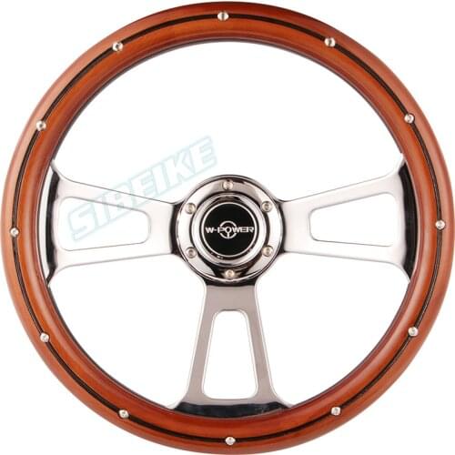 14inch Real Wood Wholesale 3 Spoke Steering Wheels for Classic Car