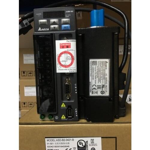 ECMA-C20604RS+ASD-B2-0421-B DELTA 0.4kw 400w 3000rpm 1.27N.m ASDA-B2 AC servo motor driver kits with 3m power and encoder cable