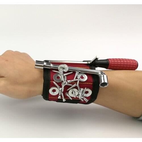 3pcs Super Neodymium Powerful Magnet Magnetic Strong Wristband Magnetic Material Gadget Carrying Magnet Wristband with 5 Magnet