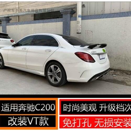 For Benz W205 C200 C250 C300 C180 C350 Carbon Fiber rear boot Wing Spoiler Rear Roof Spoiler Wing Trunk Lip Boot Cover