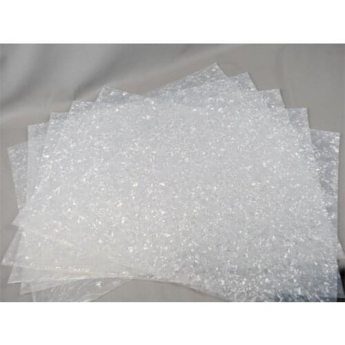 1 plates 20"X14"(510mmX360mm) celluloid white pearl little flower inlay material