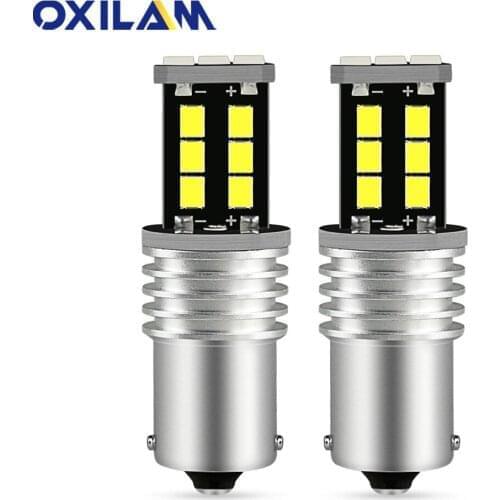 2pcs BA15S P21W 1156 Car LED Reverse Light Bulb 1200LM For VW Passat B5 B6 Golf Lada Skoda Fabia Kodiaq Yeti Octavia A7 A3 A5 A4