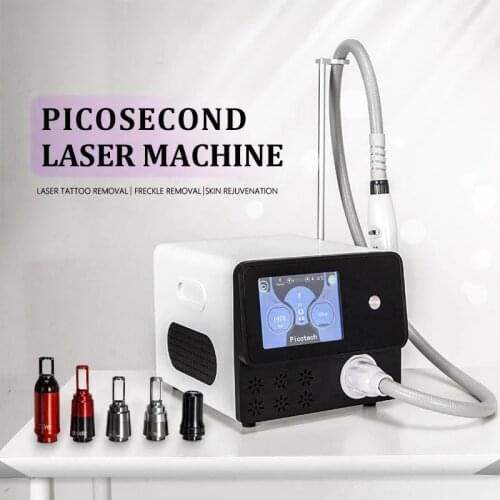 2021 latest Nd-YAG laser picosecond beauty tattoo depigmentation device 755 1064 532nm