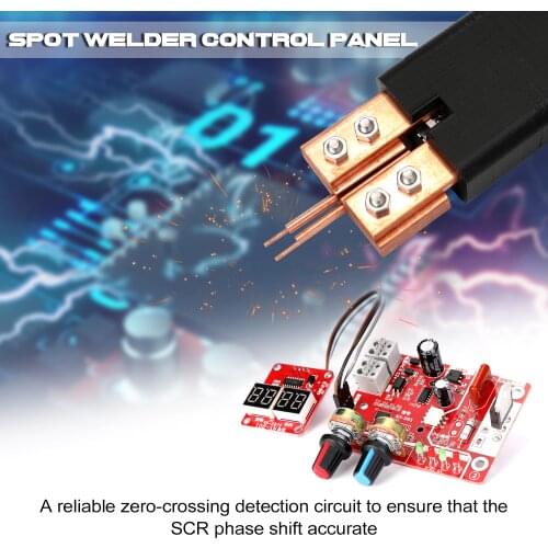 Spot Welding Machine DIY Controller Panel Time and Current Control Function with Digital Display