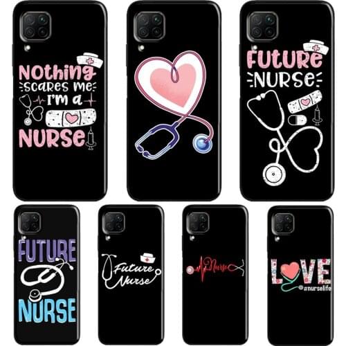 Nurse Stetoscope Case For Huawei P40 P30 P20 Mate 20 Lite P Smart Z 2019 2021 Nova 5T Honor 20 Pro 9X 8X