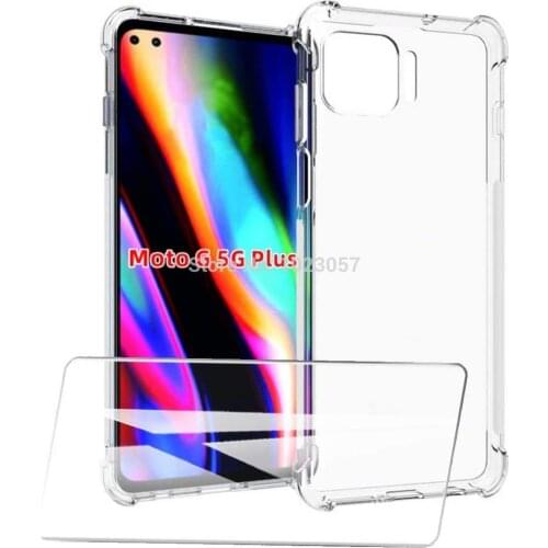 For Motorola Moto G 5G Plus Tempered Glass Case Full Protection Cover Case With Tempered Glass For Motorola Moto G 5G Plus