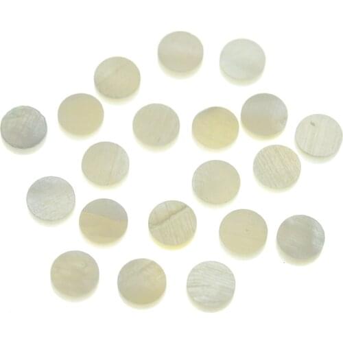Dopro 20pcs High Quality 6*2mm Natural White Mother of Pearl Guitar Bass Inlay Fingerboard Fret Dots