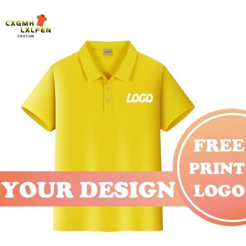 POLO Childrens Shirt Top 7 Colors Custom Logo Short Sleeve Comfortable Casual Shirt Clean Lapel Children Printed Brand Text