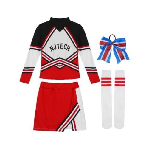 Schoolgirl Costume Cheerleader Cosplay Uniform