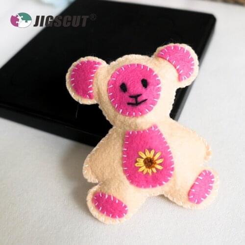 Bear animal wood steel rule dies,DIY can do leather cutting die key pendant ,felt,and paper bow template TYS095