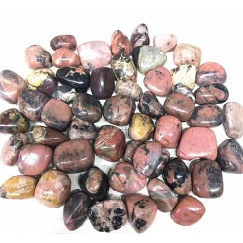 Natural Bulk Polished Pink Rhodonite Tumble Crystals Stones For Decoration