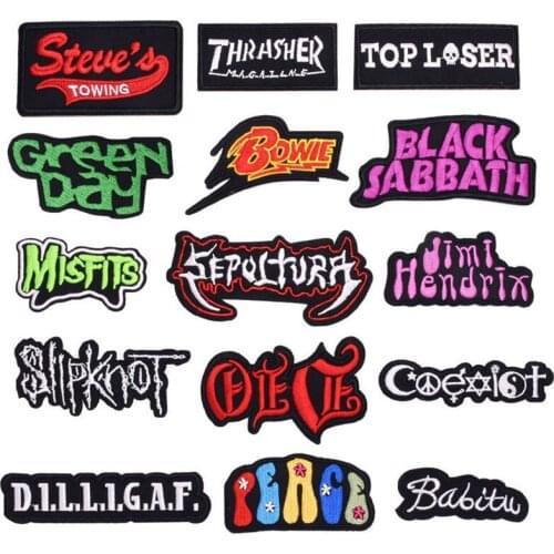 New Brand Colorful Words Letters Embroidery Sew On Patches stitch Applique Sew Badge Craft Embroidered DIY For Trousers Clothes
