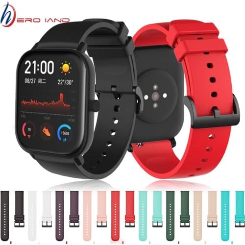Original Wrist Strap For Amazfit GTS GTS 2 Mini 2E Silicone Band For Huami Amazfit BIP S U Pro POP Strap Replacement Bracelet