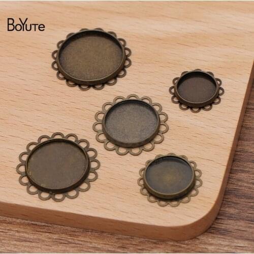BoYuTe Custom Made (200 Pieces/Lot) 12-14-16-18-20MM Cabochon Base Setting Diy Blank Tray Bezel Accessories