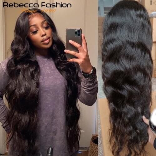 180% 360 Body Wave Full Lace Frontal Human Hair Wig With Baby Hair Pre Plucked Brazilian Lace Front Wig for Women 30 inch