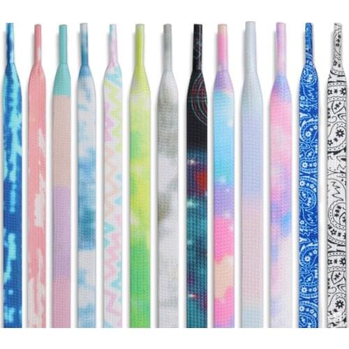 Flat Shoelaces Rainbow Colour Shoe Laces Casual Canvas Shoes Colorful Shoelace Print Gradient Suitable For All Unisex 1 Pair